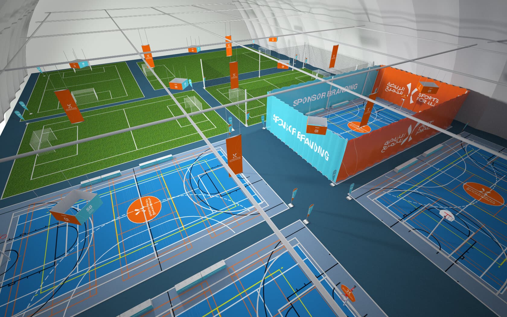 Sfa domes courts in dammam